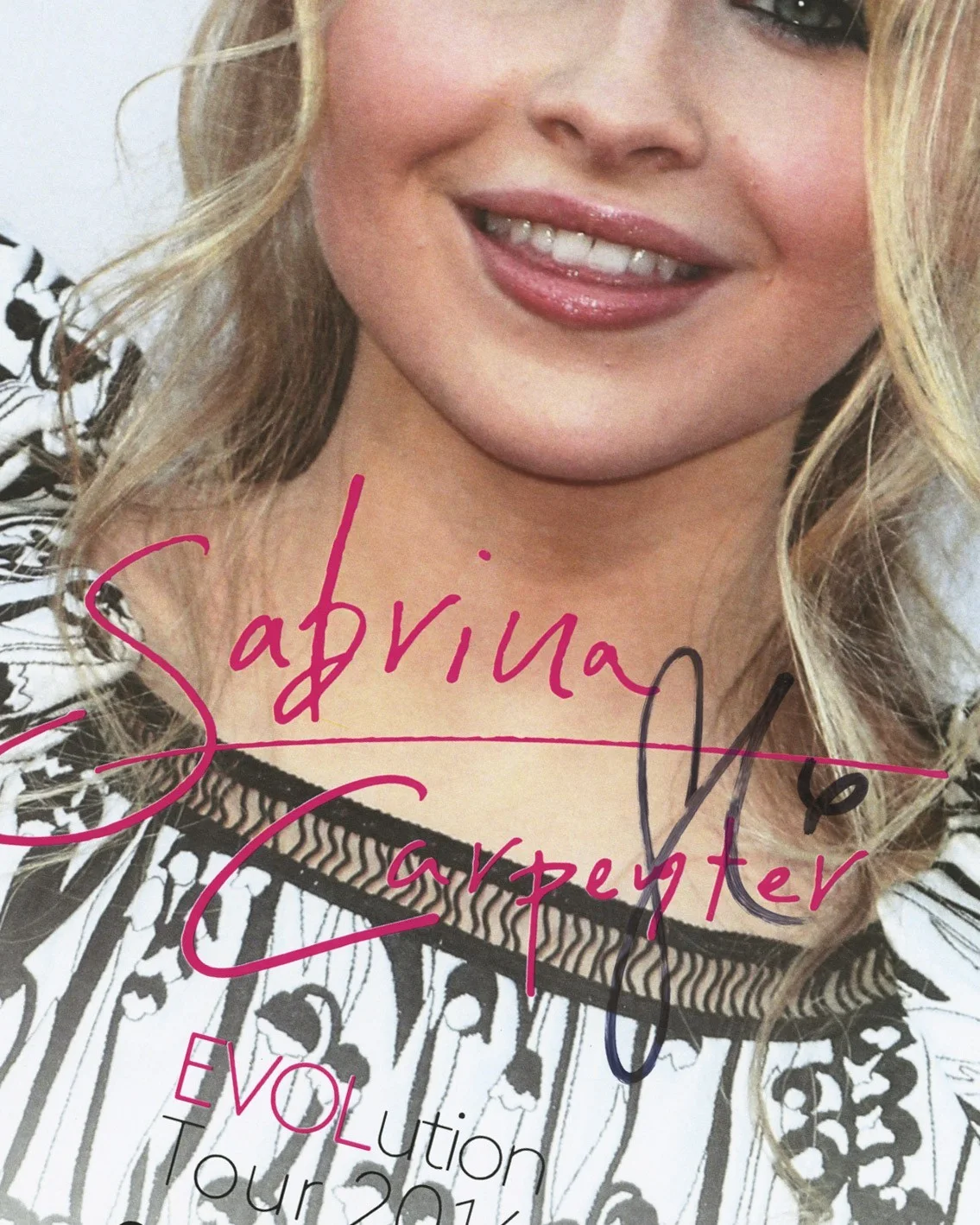 Sabrina Carpenter signed, autographed concert poster, image 2