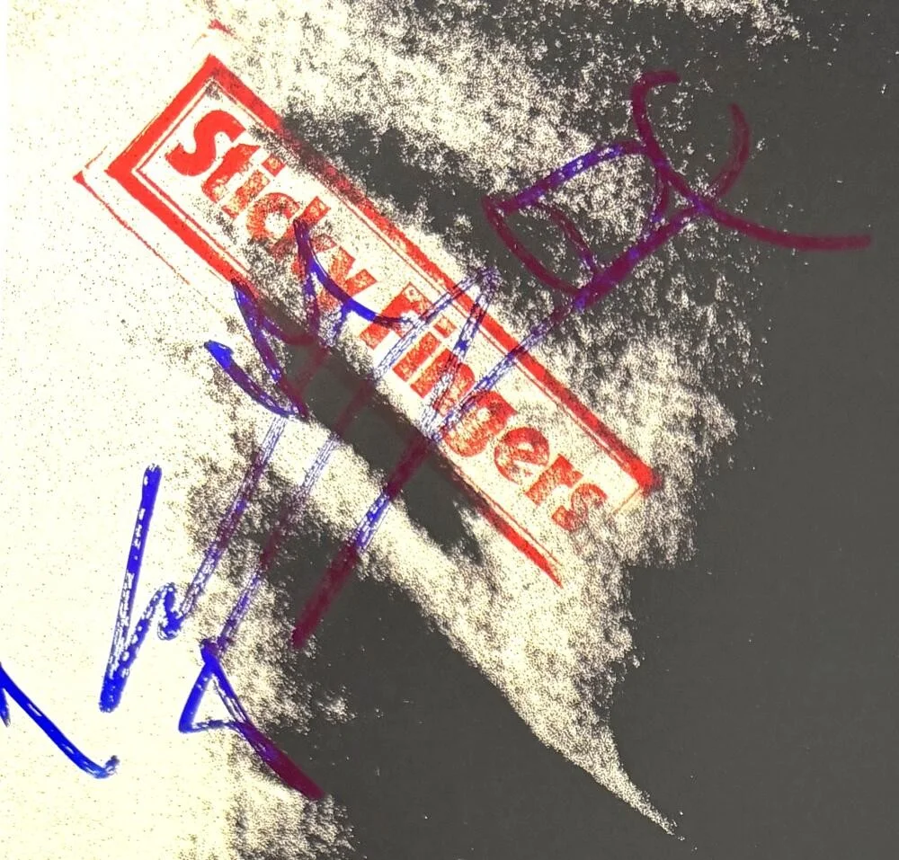 Keith Richards — Keith Richards Signed Autograph Rolling Stones Sticky Fingers Album Record JSA, изображение 3