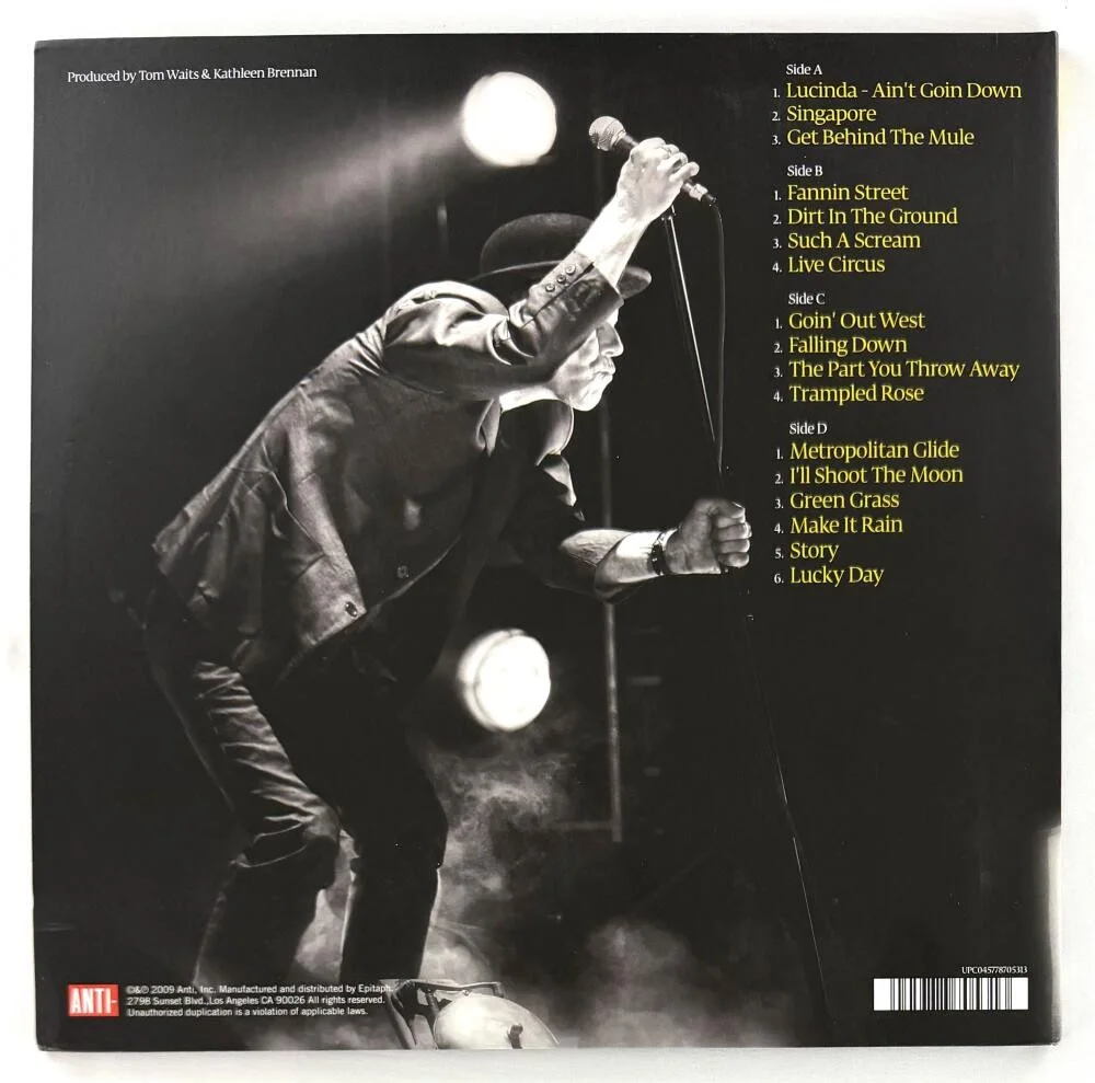 Tom Waits — Tom Waits Signed Autograph Glitter and Doom Live Album Vinyl Record w/ JSA COA, изображение 2