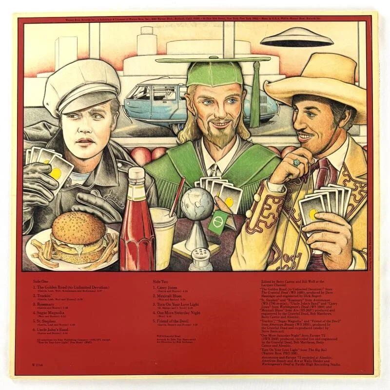 Mickey Hart, Robert Hunter, Bob Weir — Grateful Dead Signed Autograph Album Record Bob Weir Robert Hunter MHart JSA COA, image 2