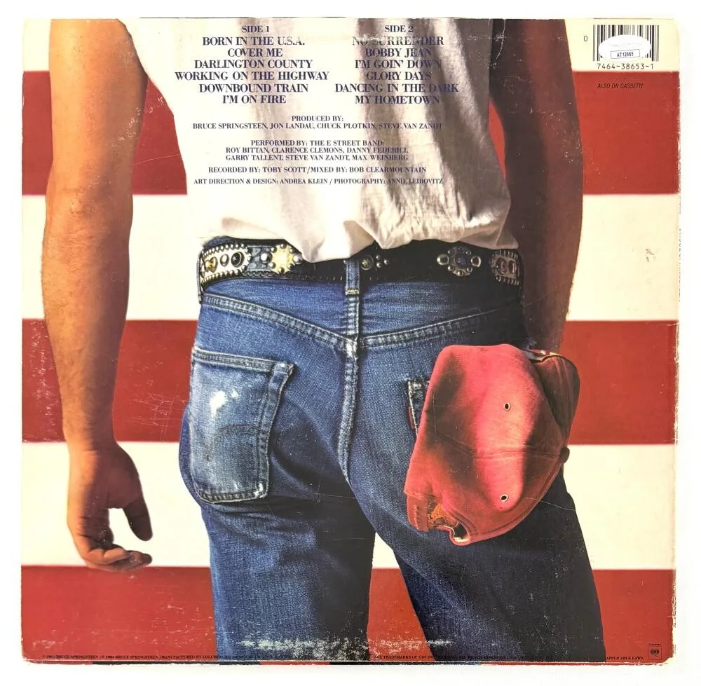 Clarence Clemons, Bruce Springsteen — Clarence Clemons & Bruce Springsteen Signed Autograph Born in the USA Album JSA, изображение 2