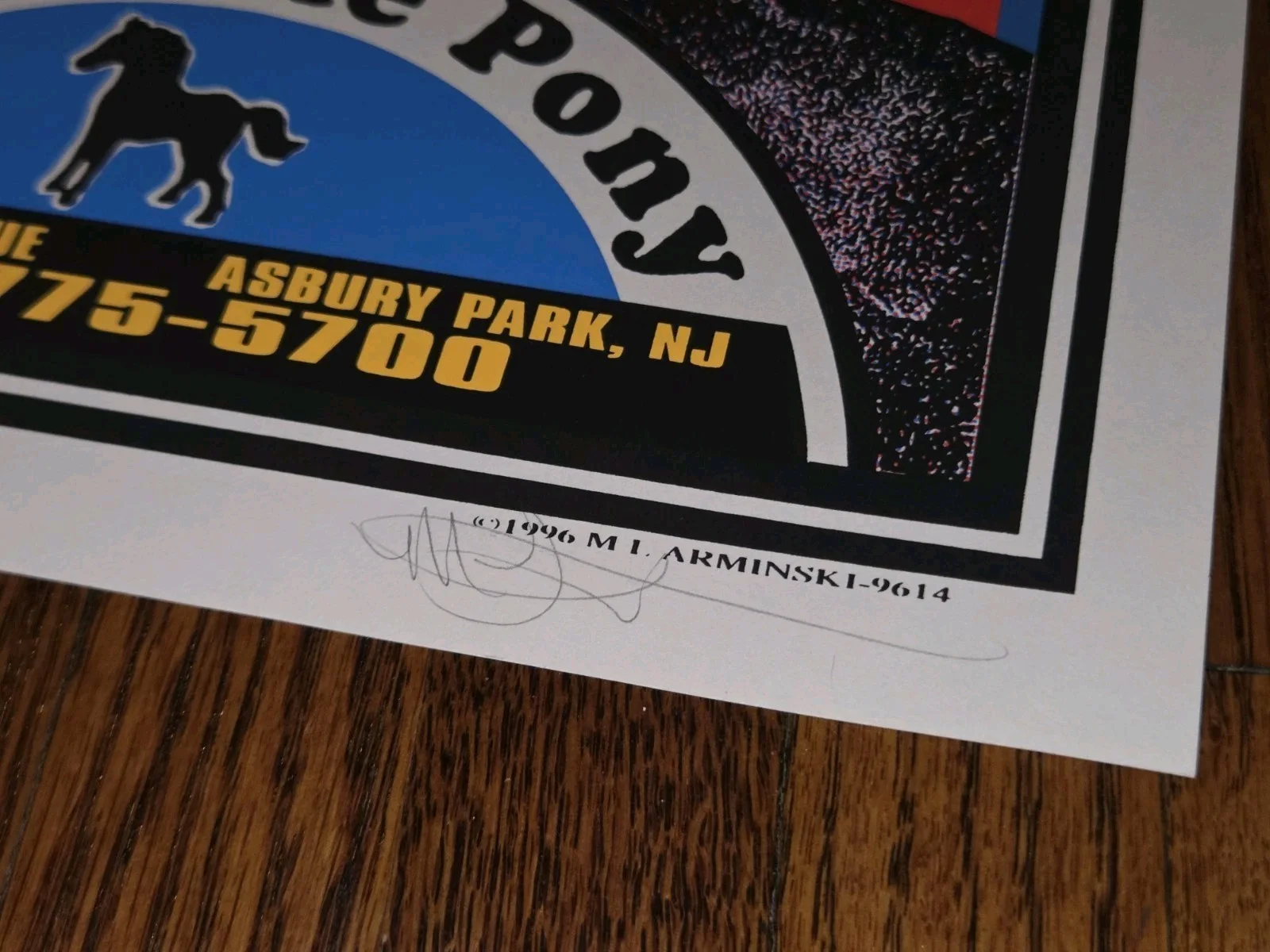 The Toadies Brutal Juice CIV Poster Signed BMark Arminski Stone Pony New Jersey, изображение 3