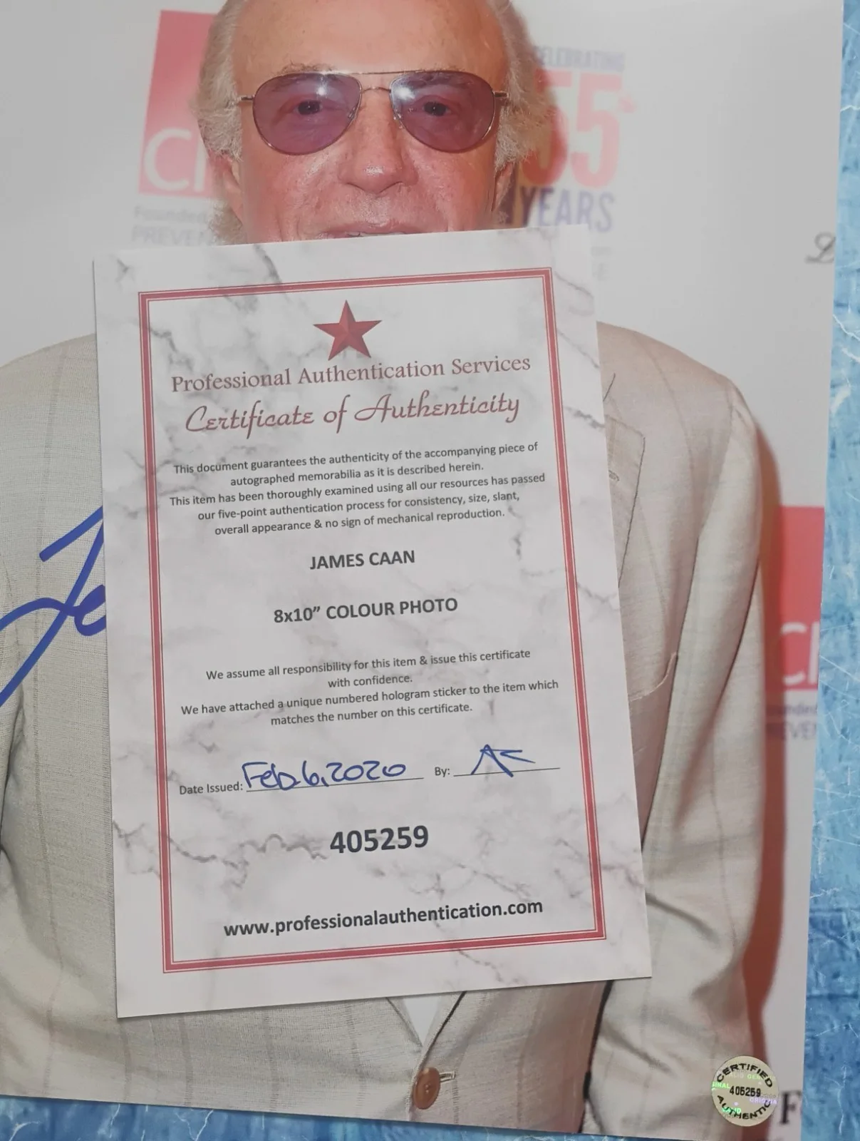 James Caan Hand Signed Autograph 8x10 Photo COA - NO TARIFFS, image 4