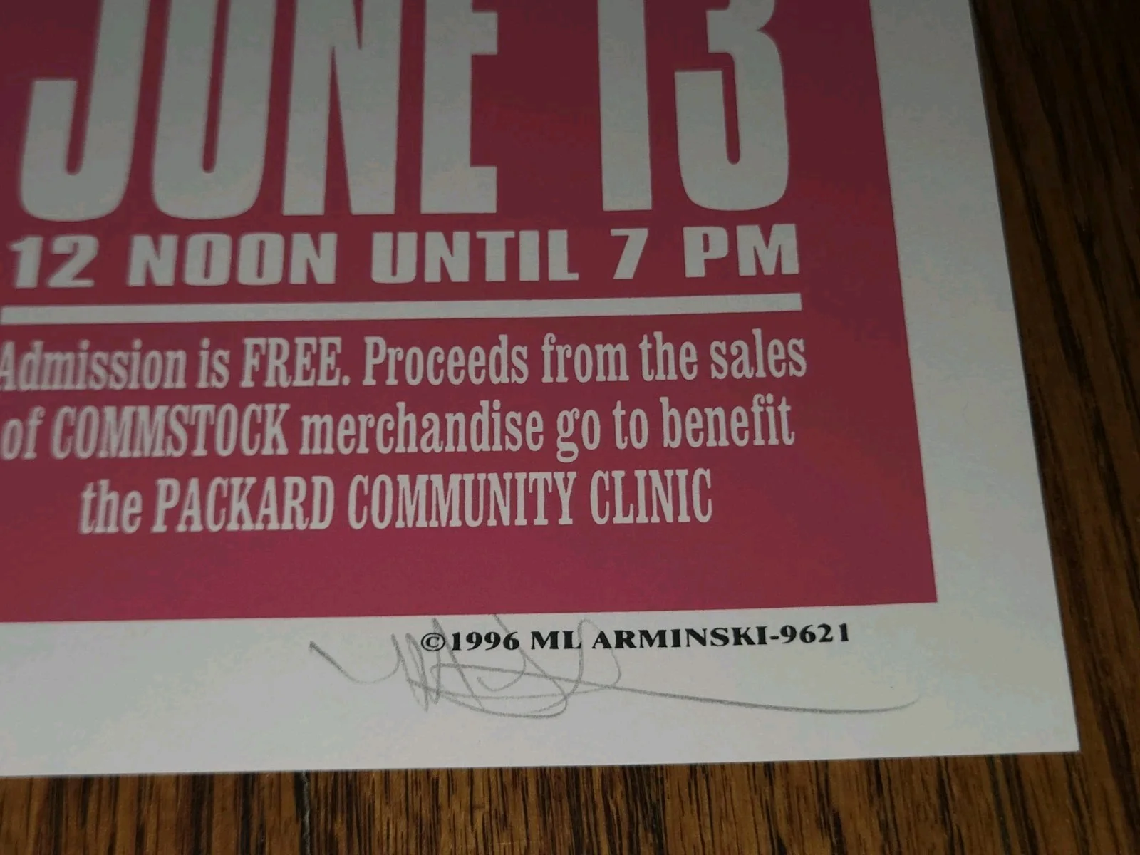Commstock XII Poster (Many Artists See Below) - Signed By Mark Arminski, image 3
