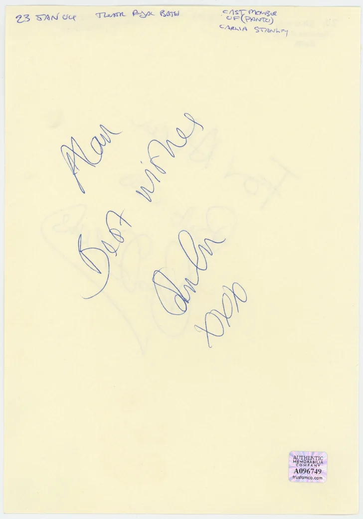 Chris Harris English Actor Autographed Signed Album Page AMCo COA 31900, image 2