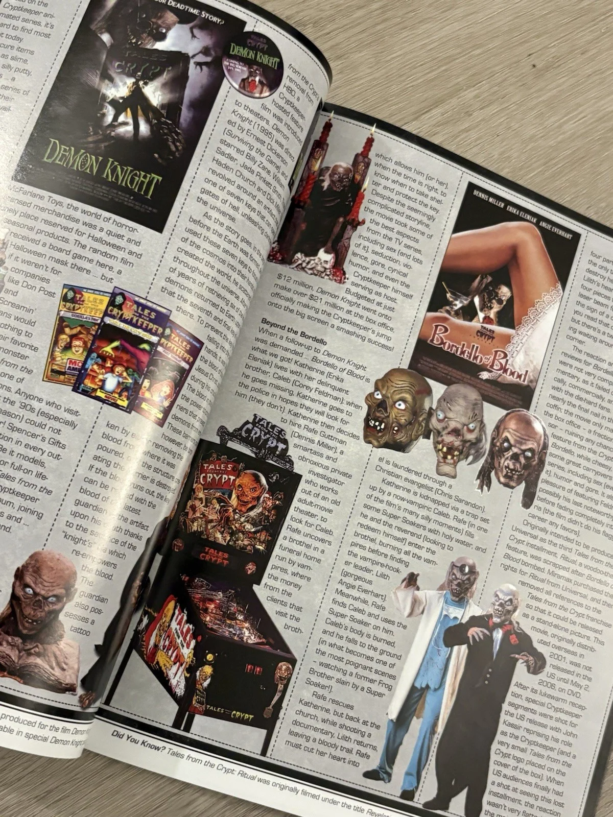 HorrorHound Magazine Signed Autographed- John Kassir - Tales From The Crypt, изображение 3