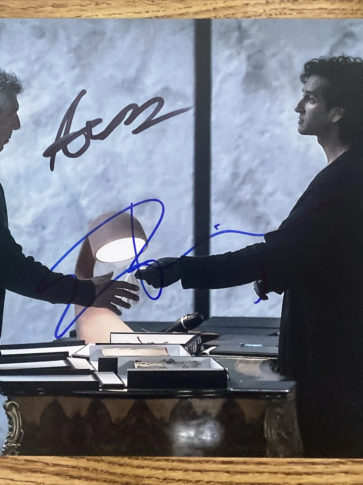 Eric Bogosian, Assad Zaman — Eric Bogosian & Assad Zaman Autographed 8x10 Photo Interview with the Vampire, image 2