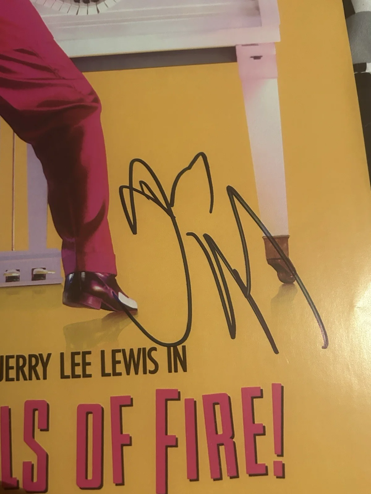 Dennis Quaid — Dennis Quaid Signed 11x17 Movie Poster Great Balls Of Fire JSA, изображение 3