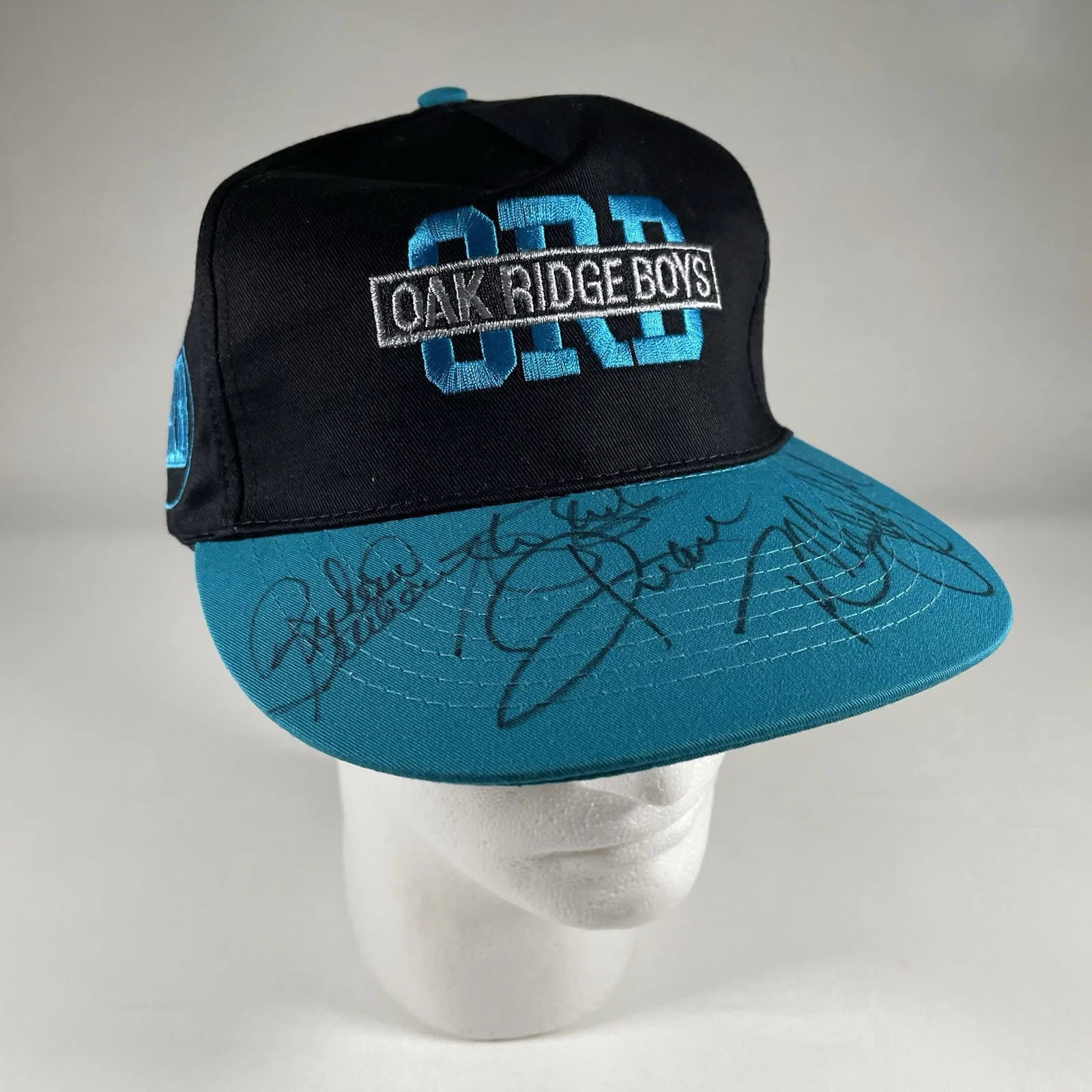 Vtg Oak Ridge Boys Signed Snapback Hat Country Music Autographed, изображение 2
