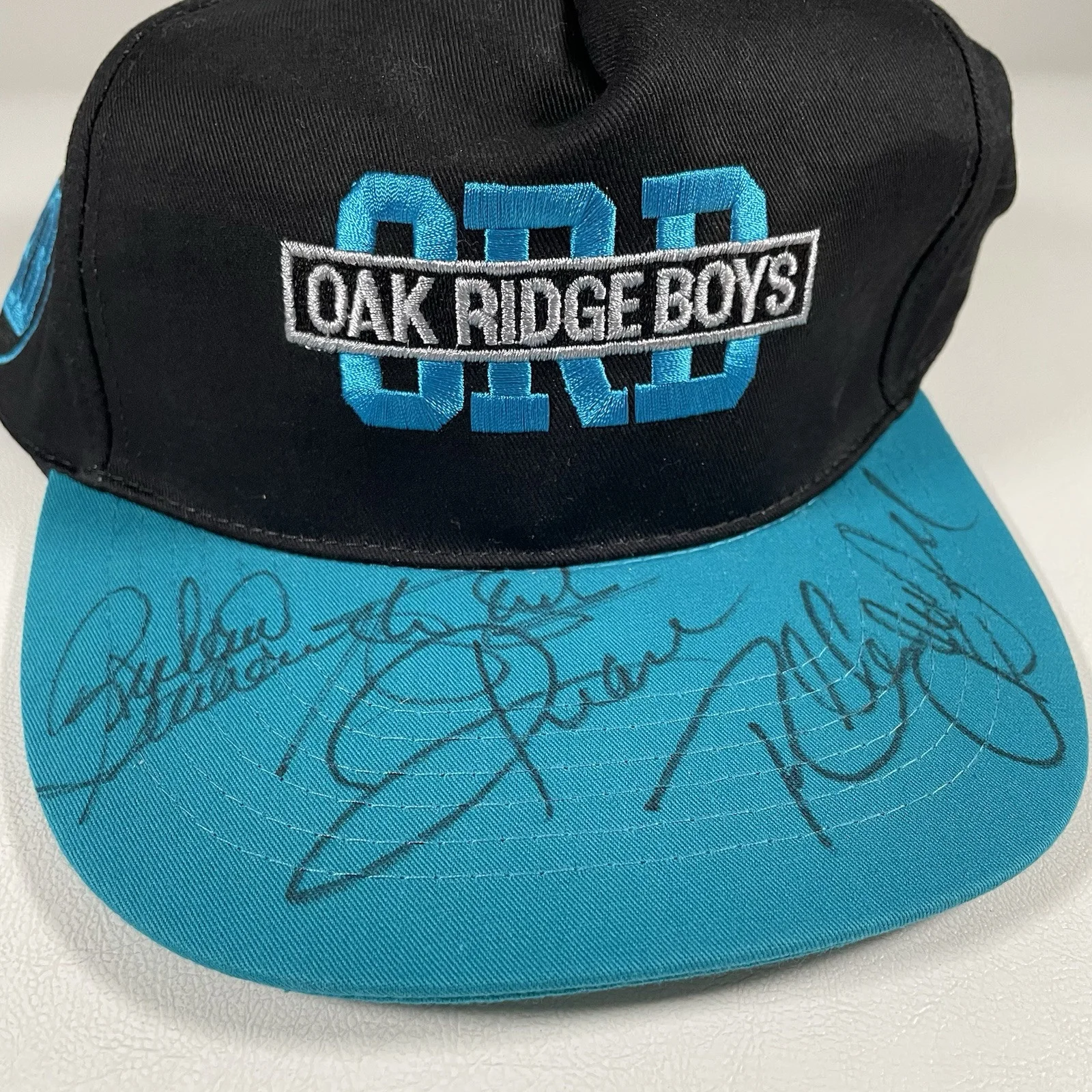 Vtg Oak Ridge Boys Signed Snapback Hat Country Music Autographed, изображение 3