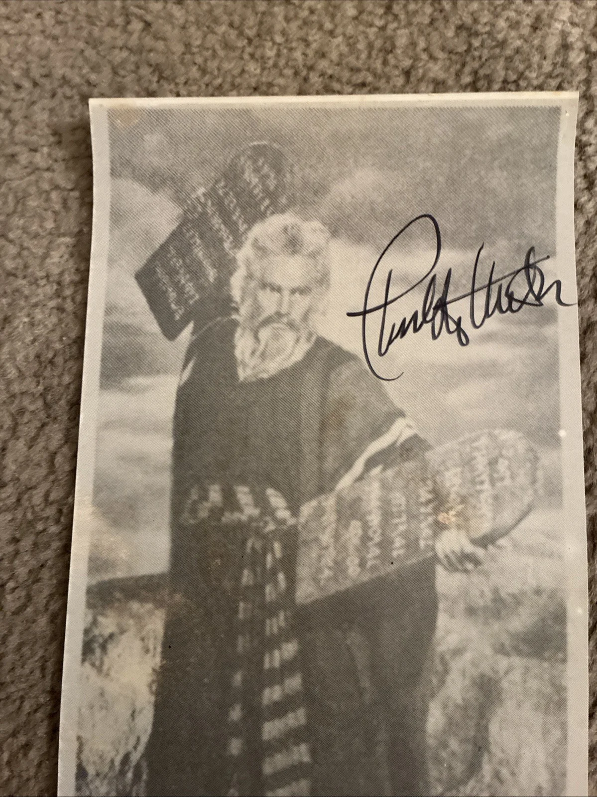 Charlton Heston — Charlton Heston As Moses in “The Ten Commandments”. Photo. On Kodak Paper., image 3