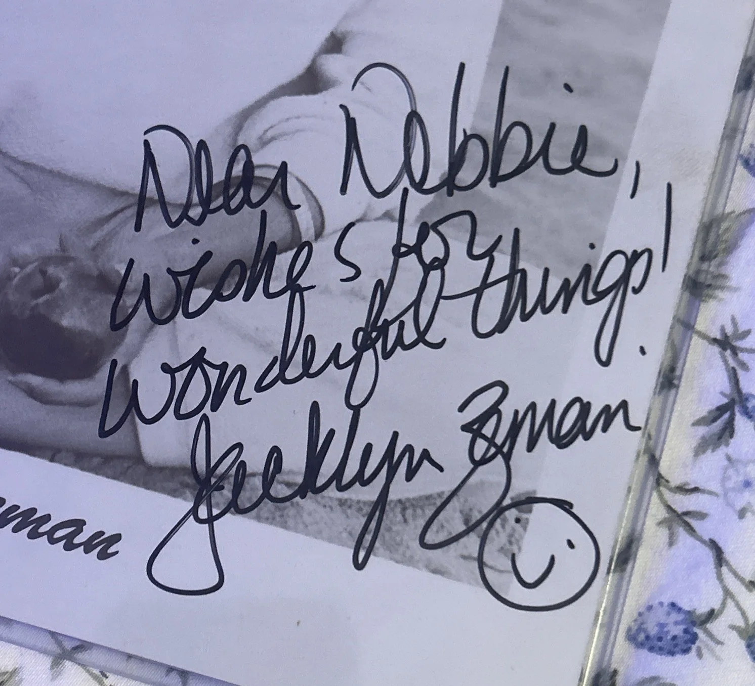Jackie Zeman — Jacklyn Jackie Zeman Signed Autograph 8x10 General Hospital Bobbie Spencer, изображение 2