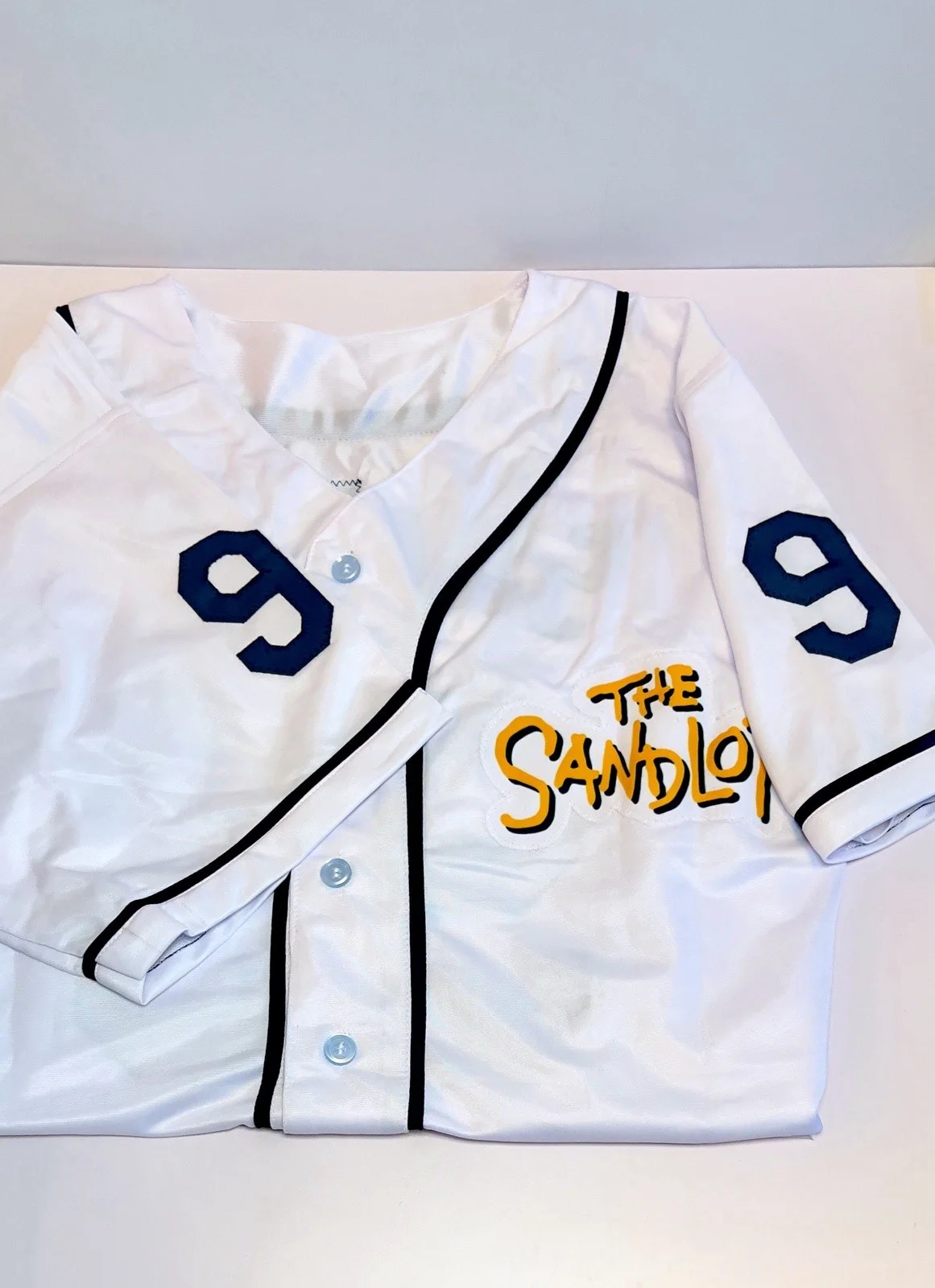 Tom Guiry, Brandon Adams, Marty York, Shane Obedzinski, Victor — The Sandlot Signed Autographed 6 Cast Signed Sandlot Official Jersey BECKETT COA, image 4