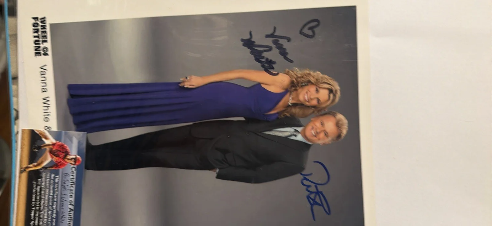 Vanna White, Pat Sajak — Wheel of Fortune Original Photo Signed by Vanna White & Pat Sajak, изображение 2