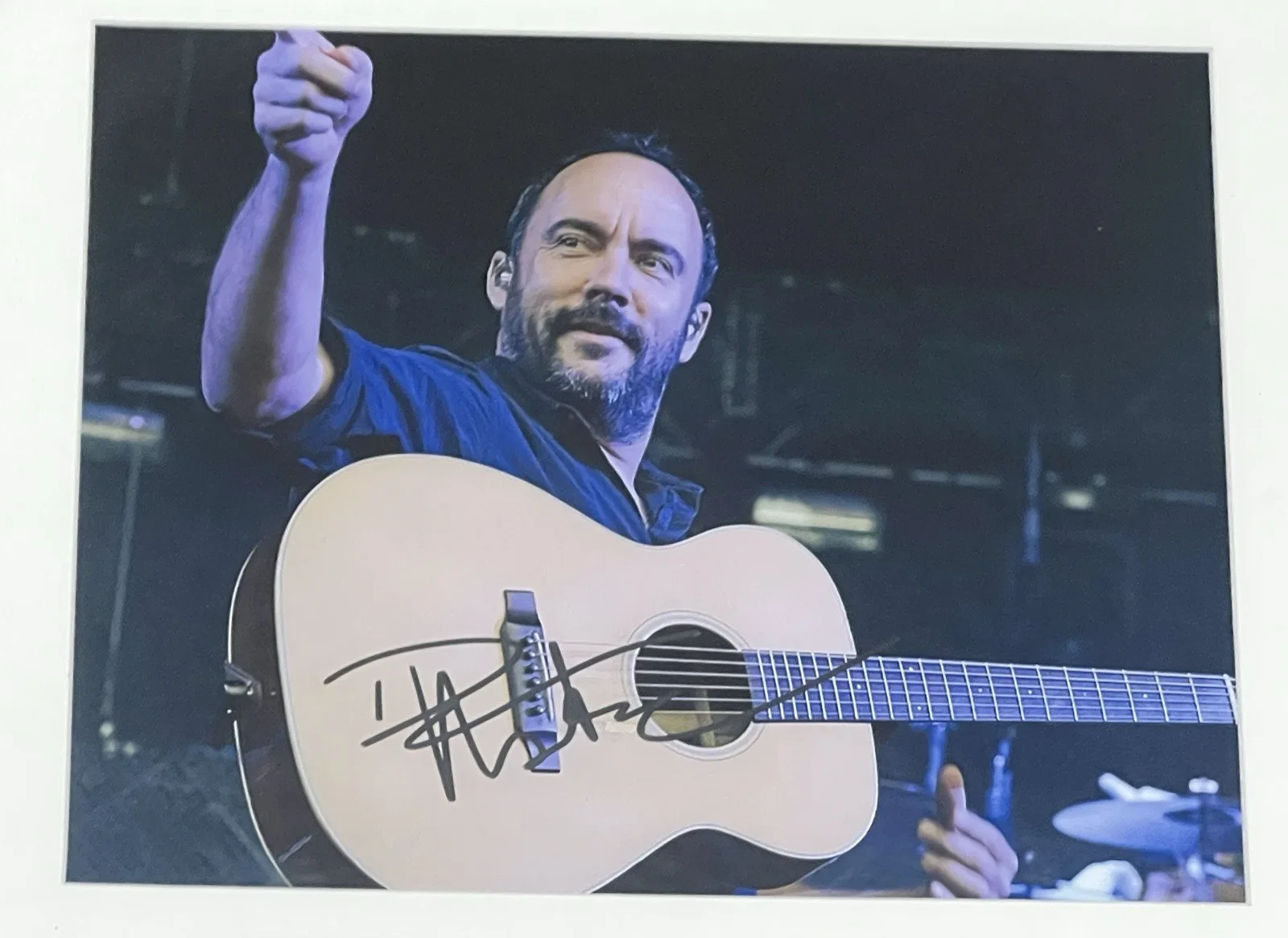 DAVE MATTHEWS Autographed signed 8 X 11.5 photo Fully Framed, image 5
