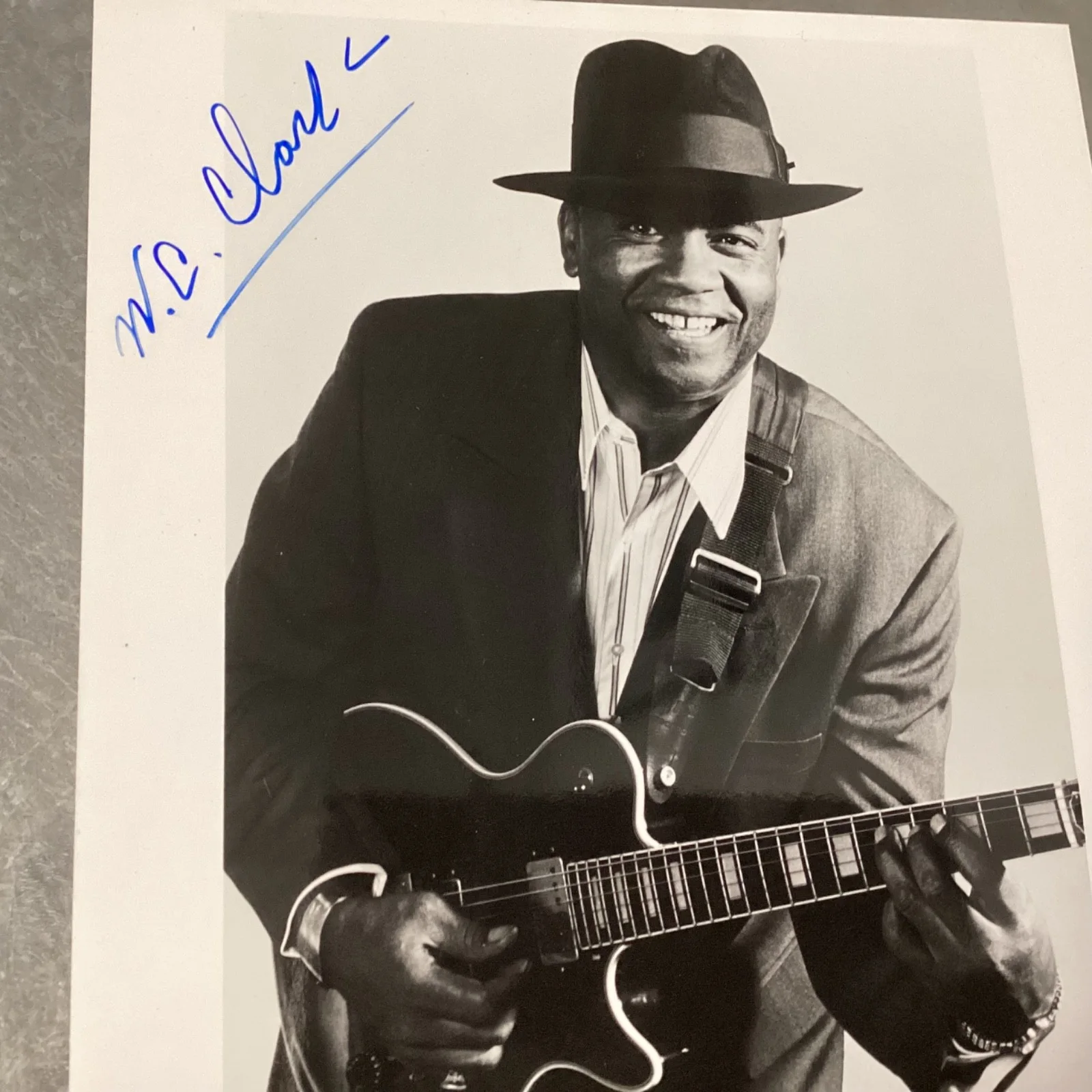 W.C. CLARK Autographed Promo Photo Signed 8x10 Austin Blues SRV, изображение 2