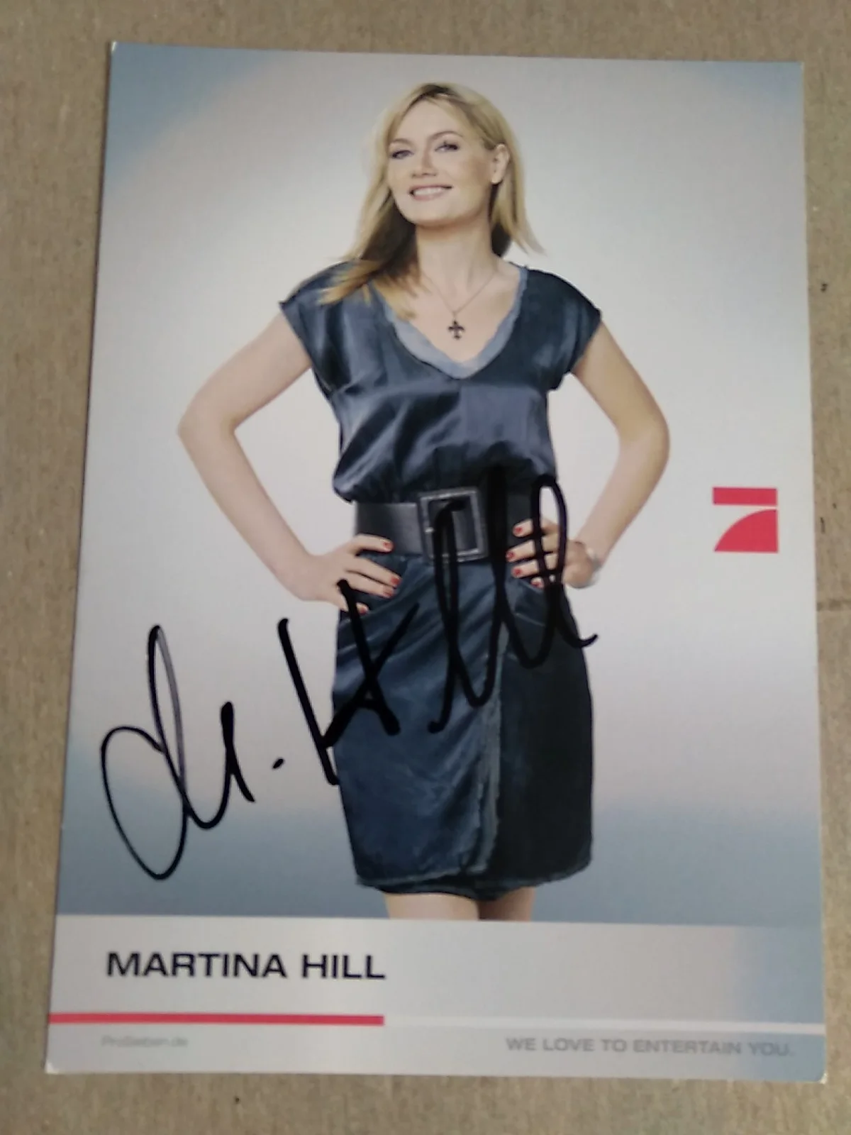 Martina Hill German Actress And Comedian Autographed 6x4 Flyer Signed, изображение 2