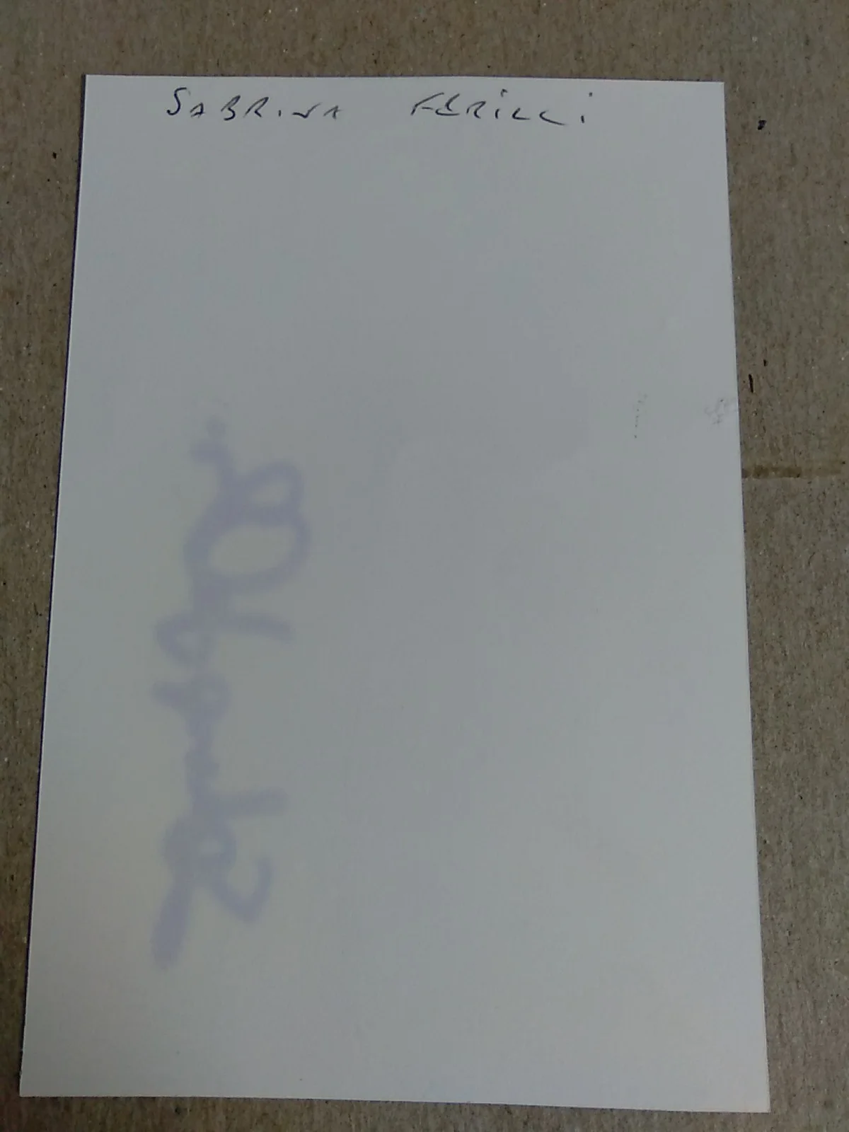 Sabrina Ferilli Italian Actress Autographed 5x3.5 Photo, image 3