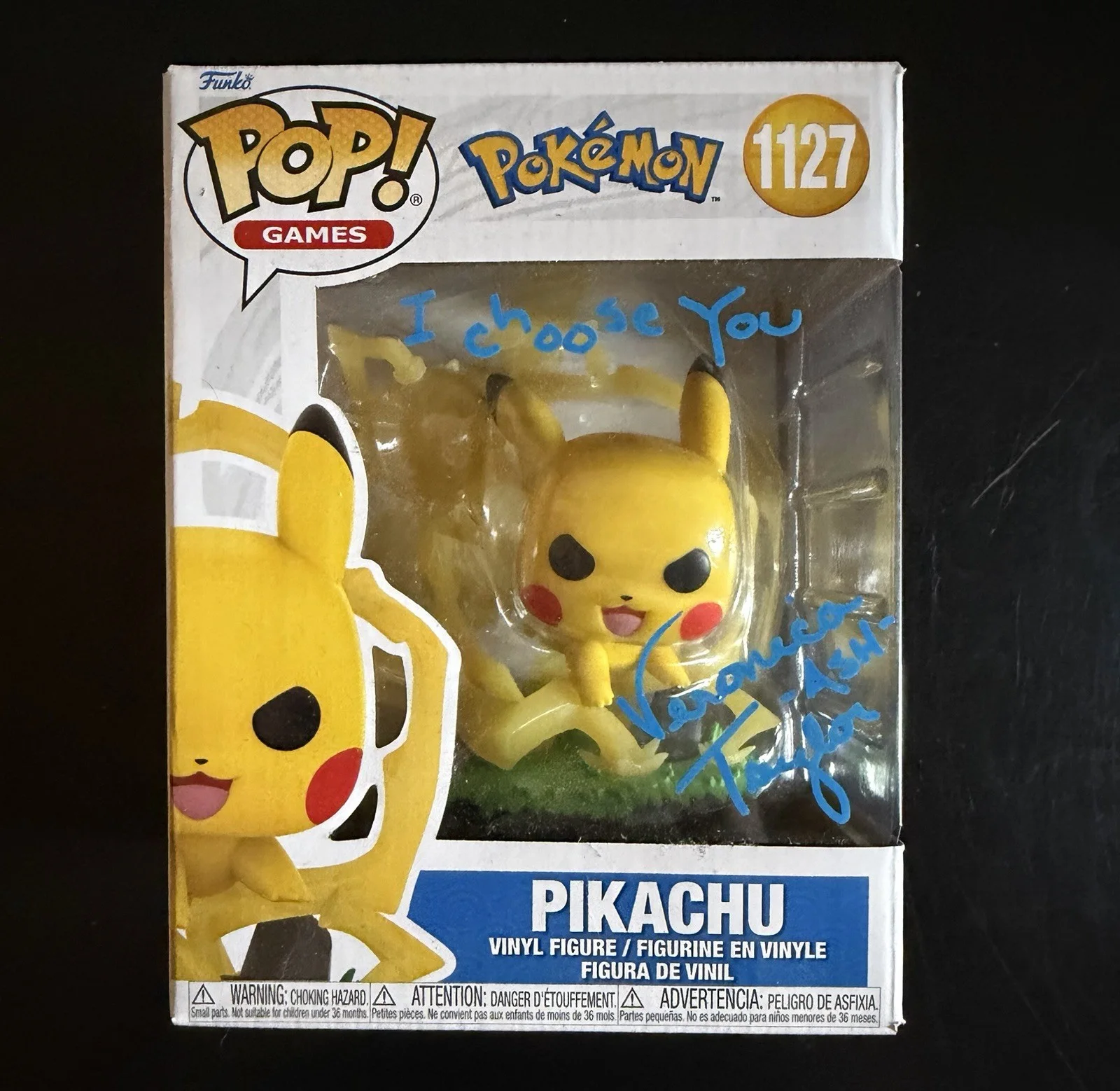 VERONICA TAYLOR SIGNED JUMBO PIKACHU FUNKO POP ‘POKEMON ANIME’ JSA COA, изображение 2