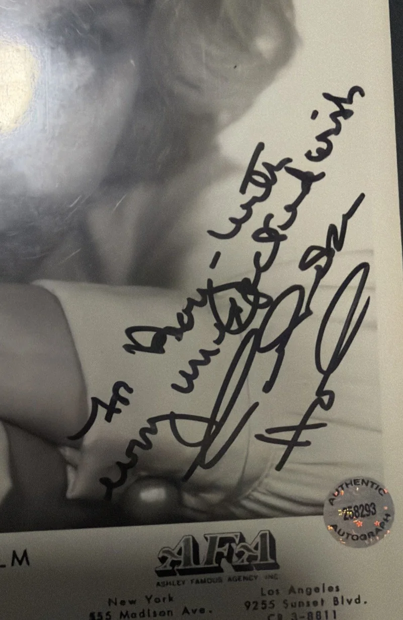 Celeste Holm — CELESTE HOLM (1960s) AARONS MANAGEMENT AGENCY PHOTO SIGNED 10x8”, изображение 2