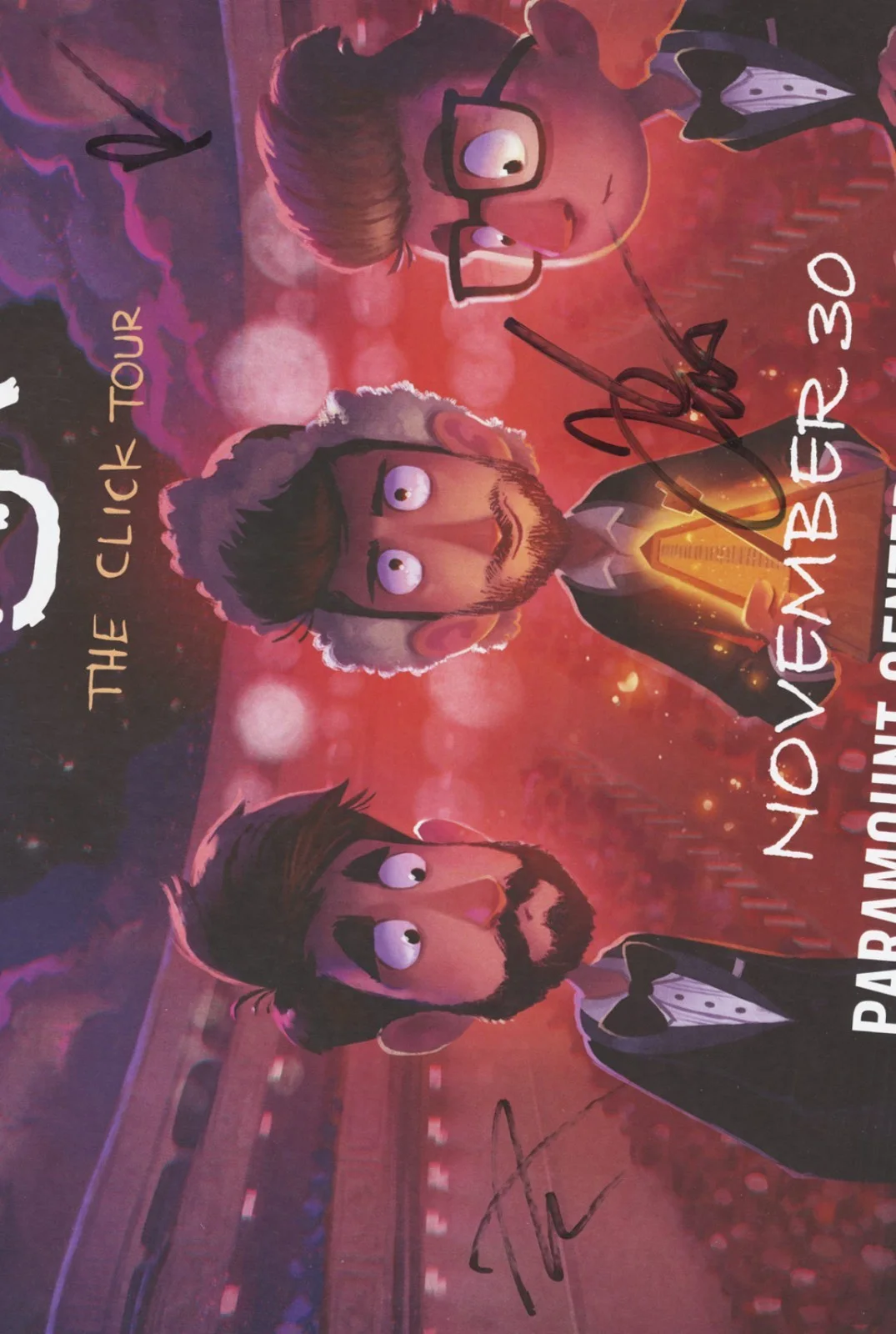 AJR autographed gig poster Jack Met, Adam Met and Ryan Met, изображение 2