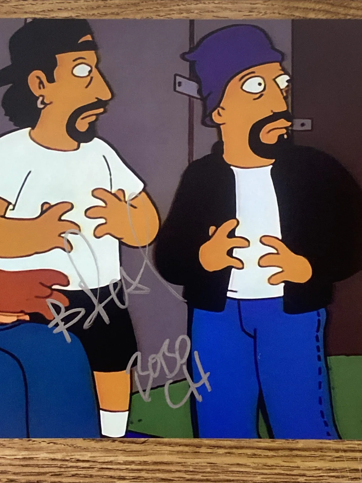 Cypress Hill Autographed 8x10 The Simpsons Photo B Real Sen Dog Bobo, изображение 3