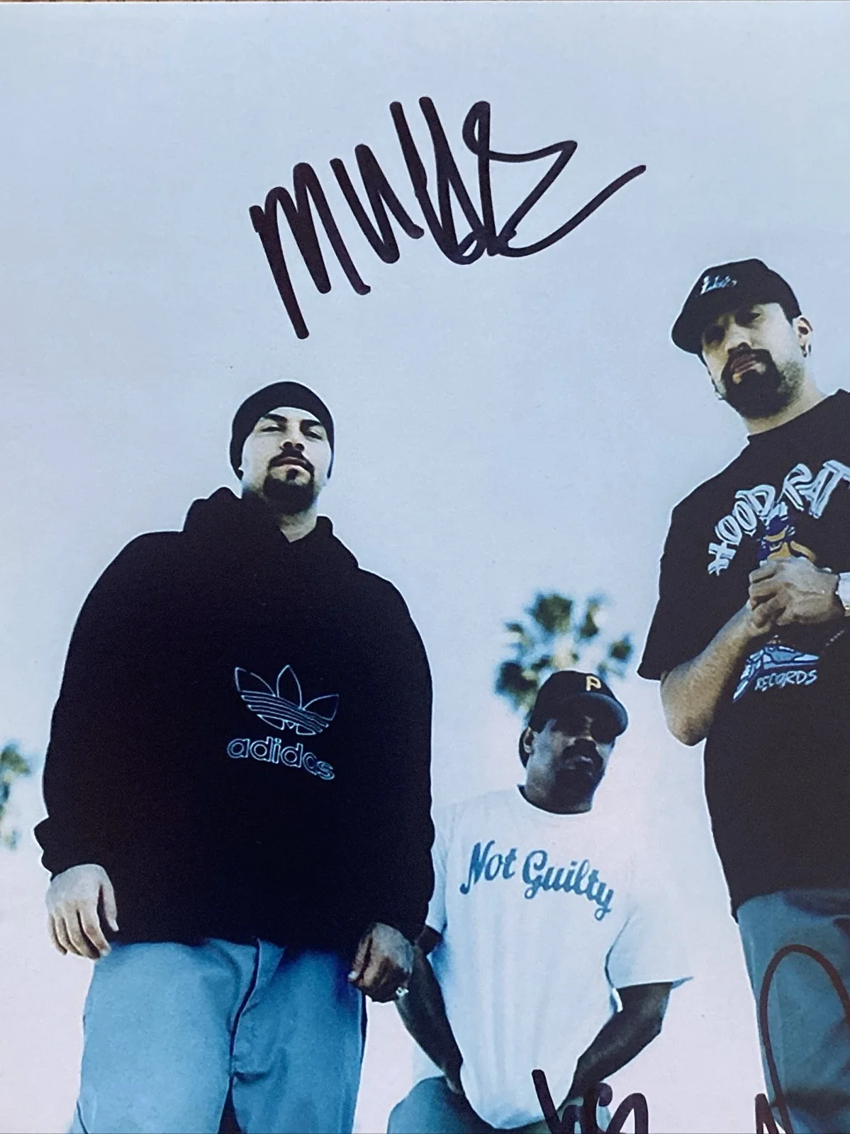 Cypress Hill Autographed 8x10 Photo B Real DJ Muggs Sen Dog, image 2