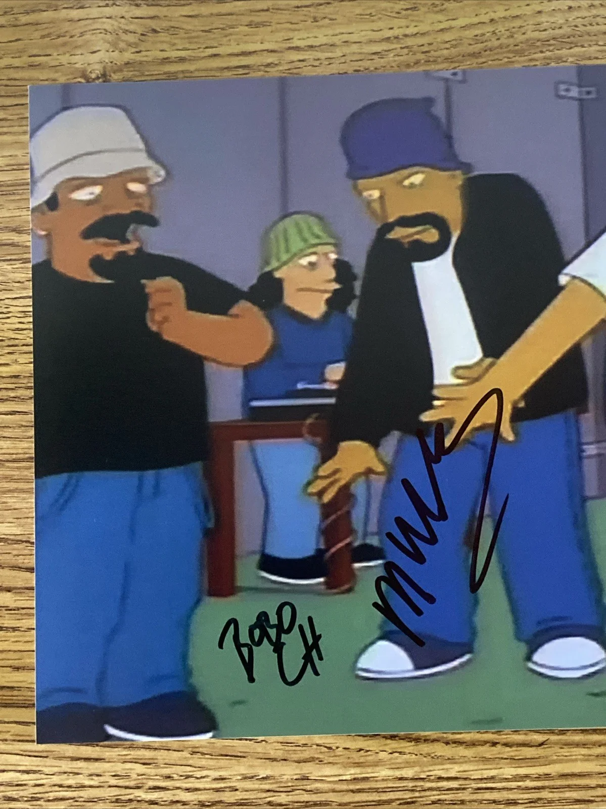 Cypress Hill Autographed 8x10 The Simpsons Photo B Real DJ Muggs Bobo, image 2