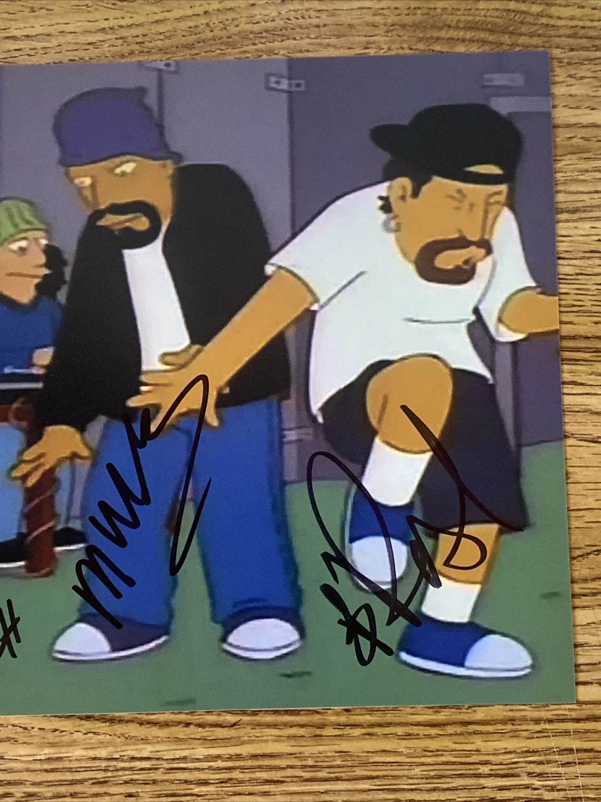 Cypress Hill Autographed 8x10 The Simpsons Photo B Real DJ Muggs Bobo, image 3
