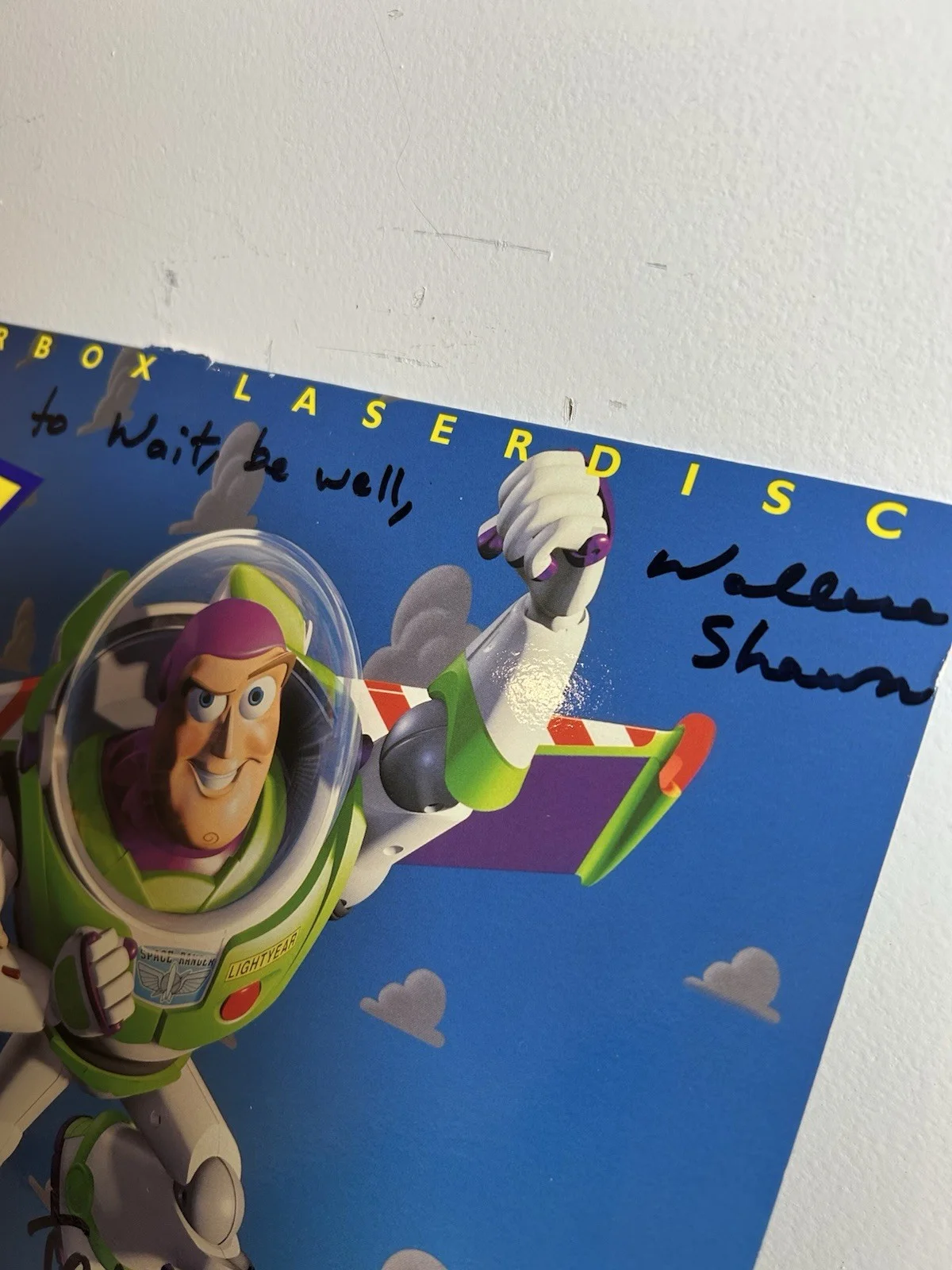 Wallace Shawn, John Ratzenberger — Signed Toy Story Laserdisc Wallace Shawn (Rex) & John Ratzenberger (Hamm) Pixar, изображение 3