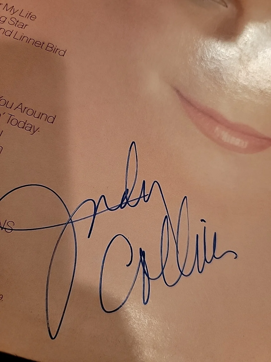 JUDY COLLINS SIGNED RUNNING FOR MY LIFE PERSONALLY SIGNED & VERIFIED SEE PHOTOS, изображение 2