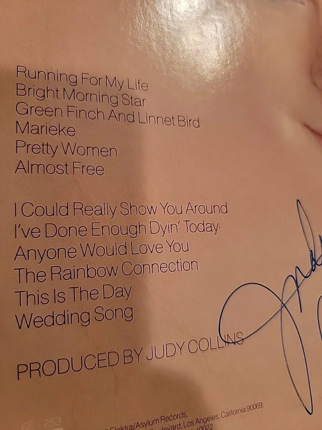 JUDY COLLINS SIGNED RUNNING FOR MY LIFE PERSONALLY SIGNED & VERIFIED SEE PHOTOS, изображение 5