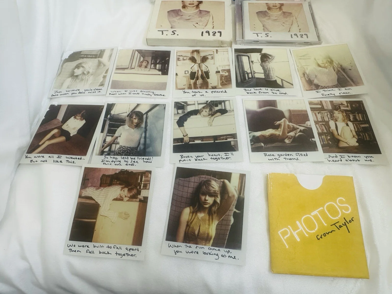 Vintage Taylor Swift 1989 Album Disc CD Insert No Signed!, image 3