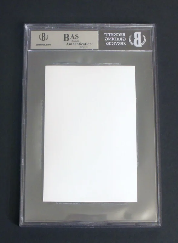 Brigitte Bardot — BRIGITTE BARDOT SIGNED & Beckett Encapsulated Nude B&W Photo!, image 3