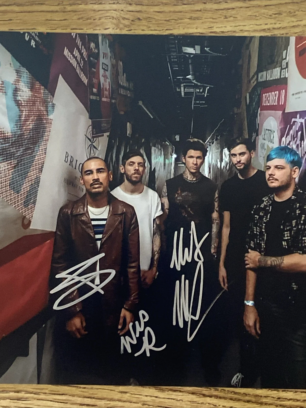 Rain City Drive Band Autographed 8x10 Photo Matt McAndrew +2, изображение 2