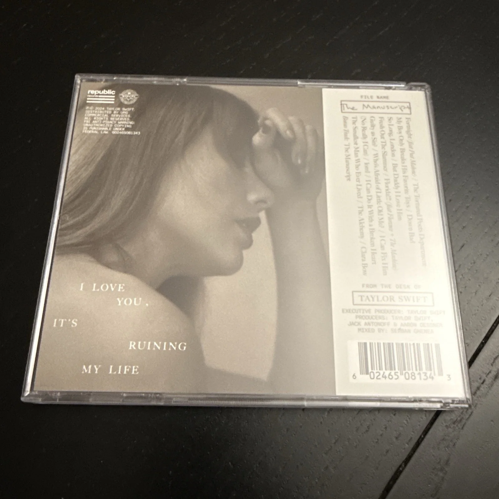 Taylor Swift The Tortured Poets Department CD SIGNED Insert TTPD, image 5