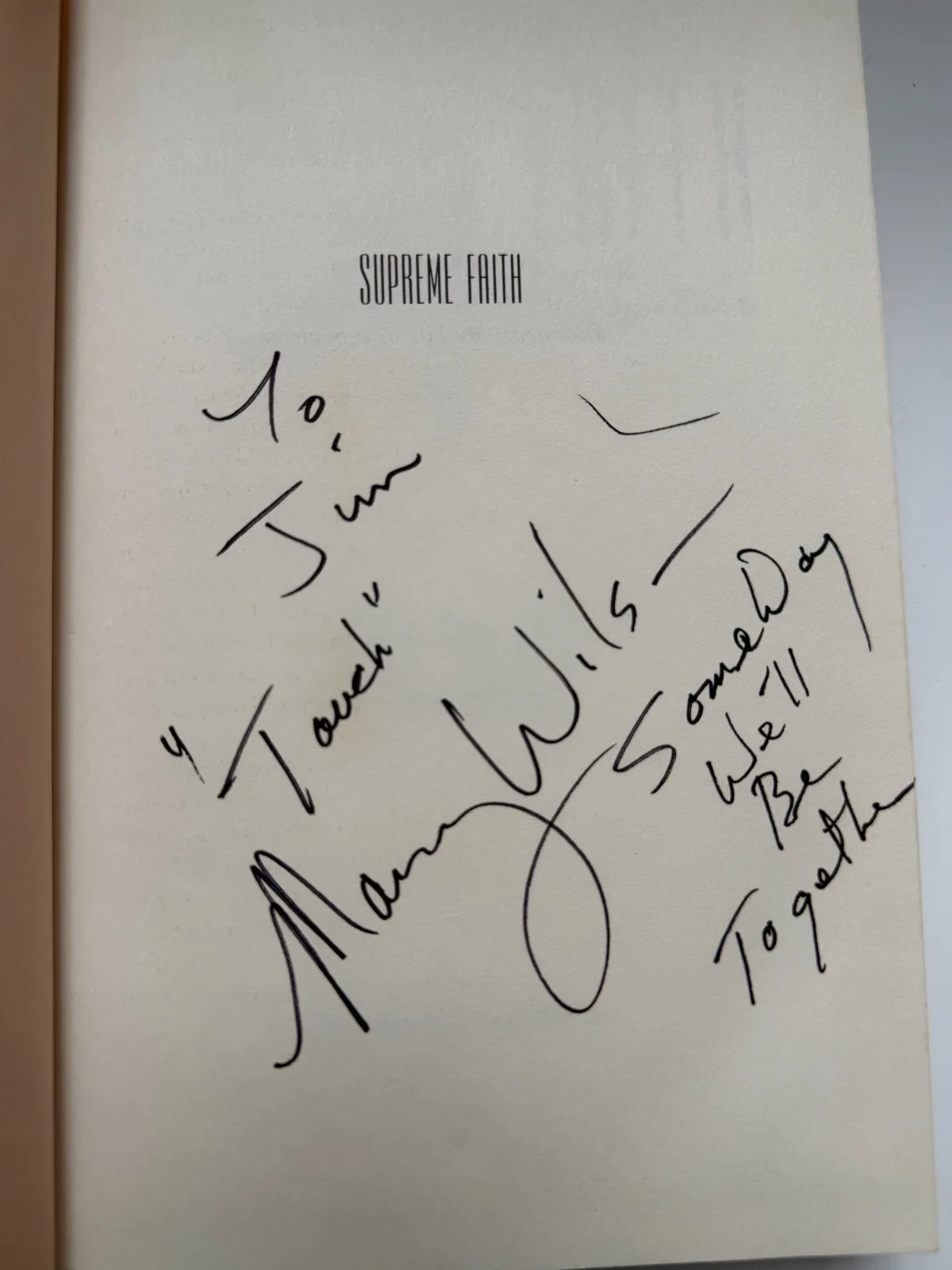 Mary Wilson Signed Supreme Faith 1st Edition HC DJ Supremes, image 2