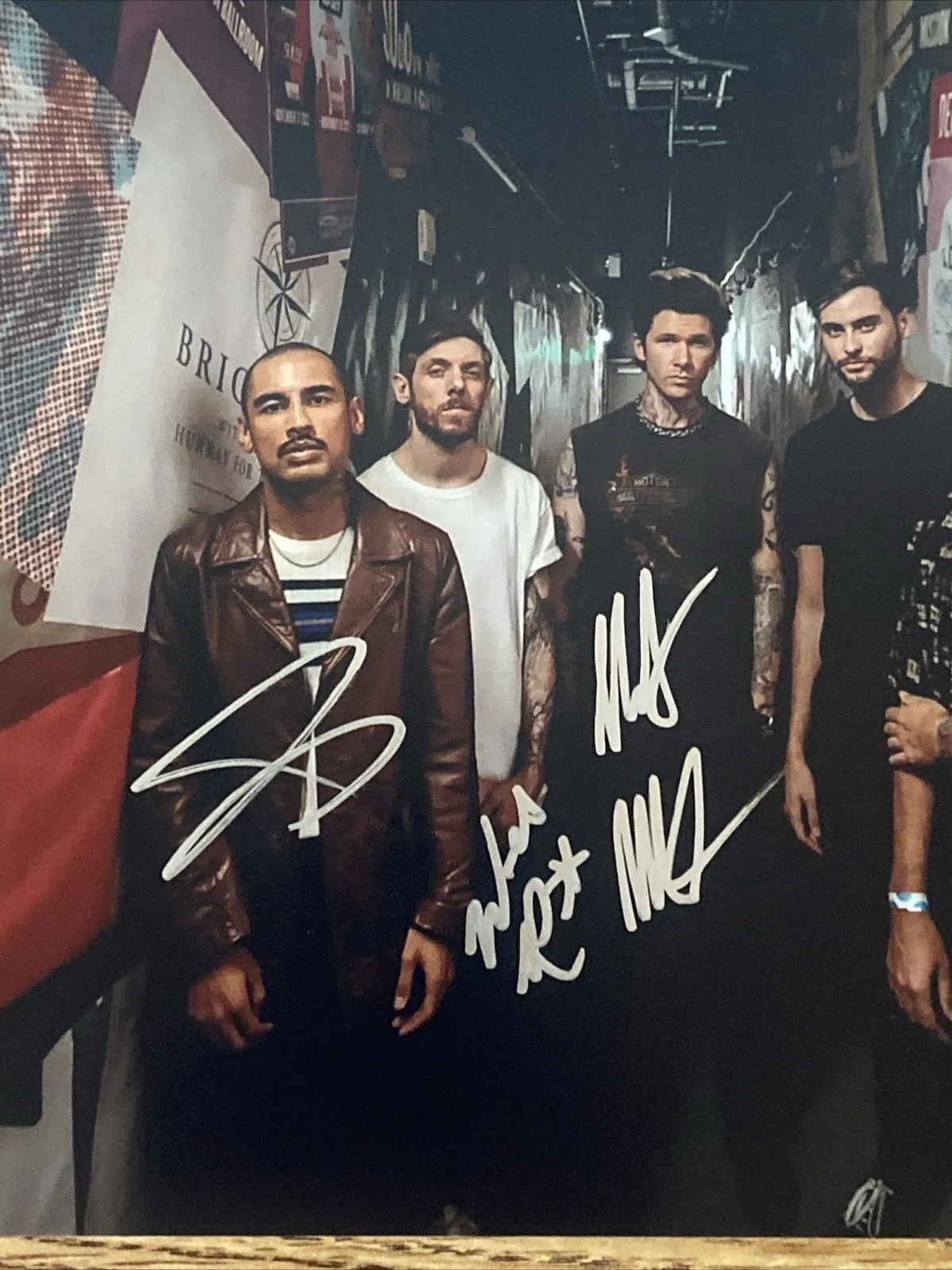 Rain City Drive Band Autographed 8x10 Photo Matt McAndrew +2, изображение 2
