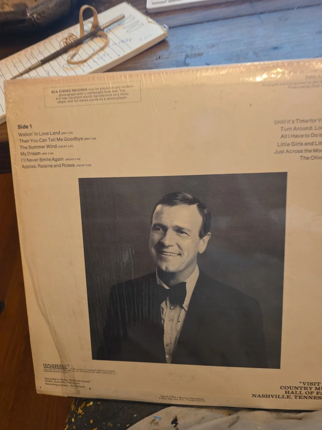 Eddy Arnold Walking In Love Land RCA LSP-4089 Vinyl Album Record Tell Me Goodbye, изображение 2