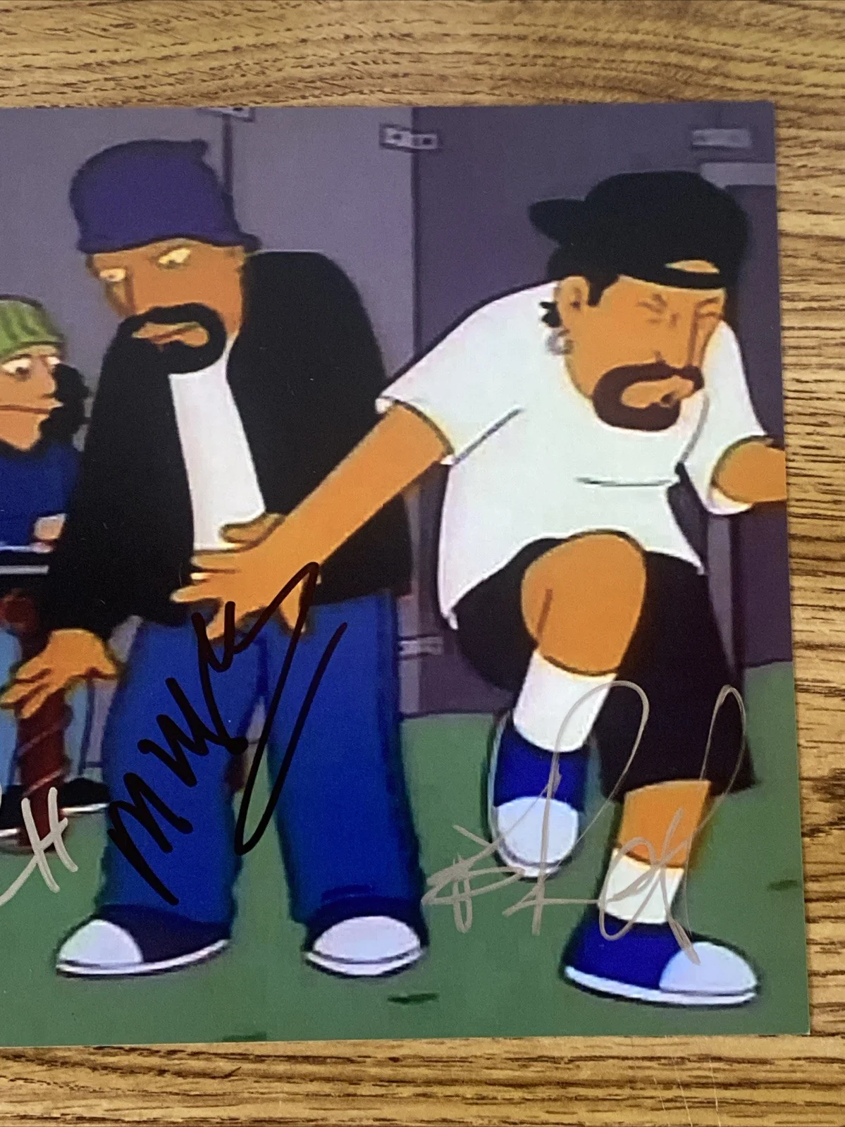 Cypress Hill Autographed 8x10 The Simpsons Photo Sen dog B Real DJ Muggs Bobo, изображение 3