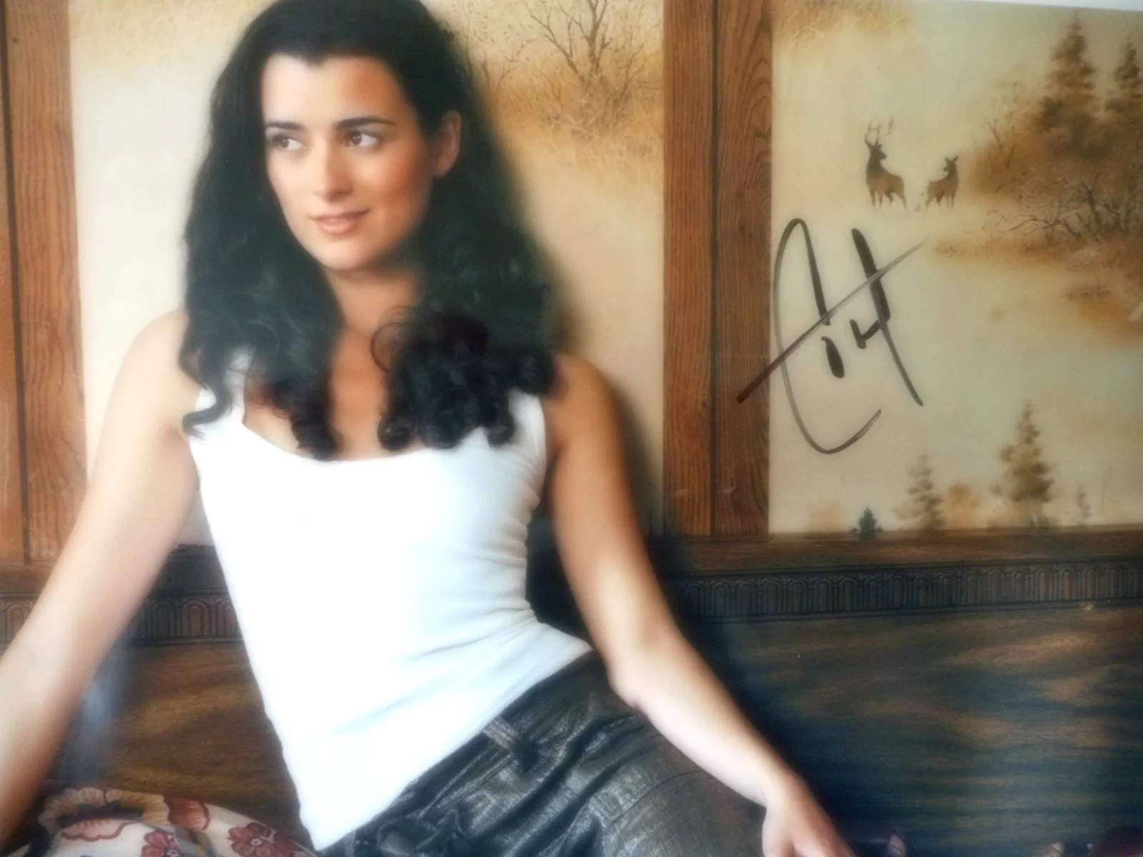 Cote de Pablo — Cote de Pablo signed NCIS Special Agent (Ziva) 8x10 Photo W/COA Matching Holo, image 2