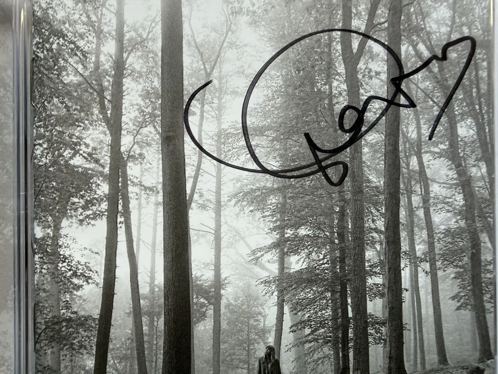 Taylor Swift Signed Folklore CD Cover AUTO PSA/DNA COA, image 2