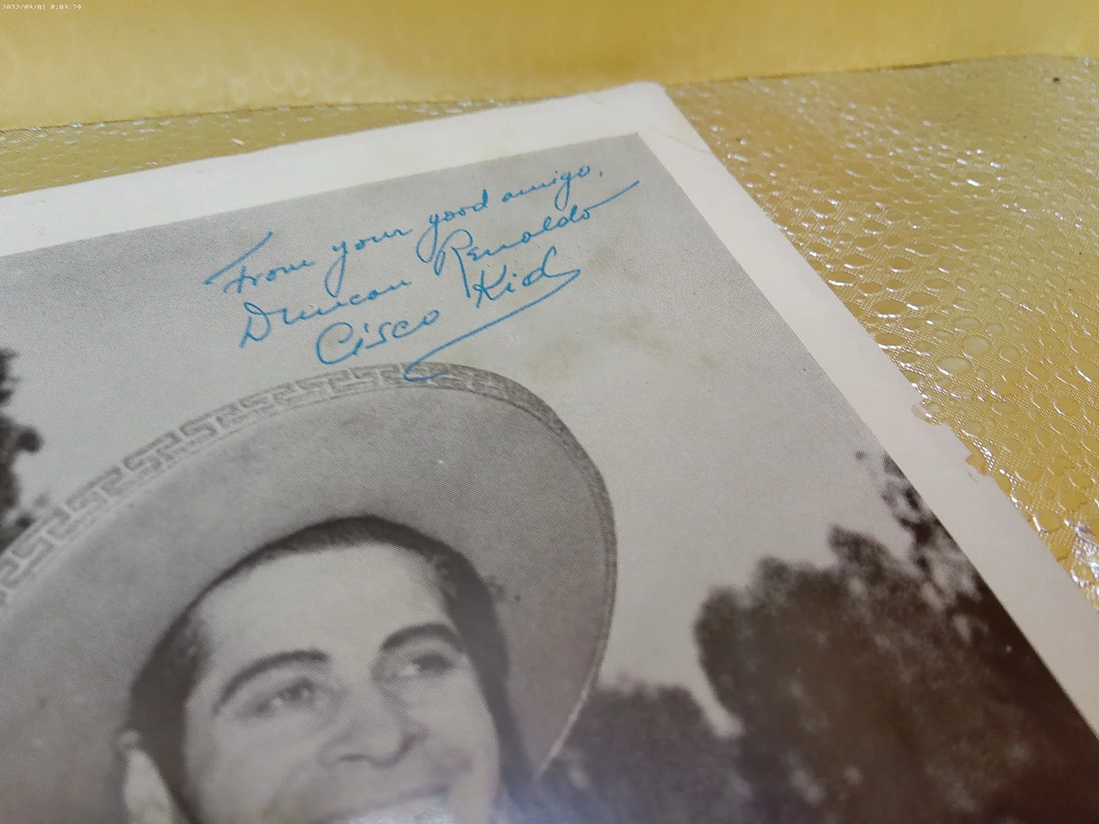 Cisco Kid Diablo Western star TV Duncan Renaldo hand signed autograph photo, изображение 2