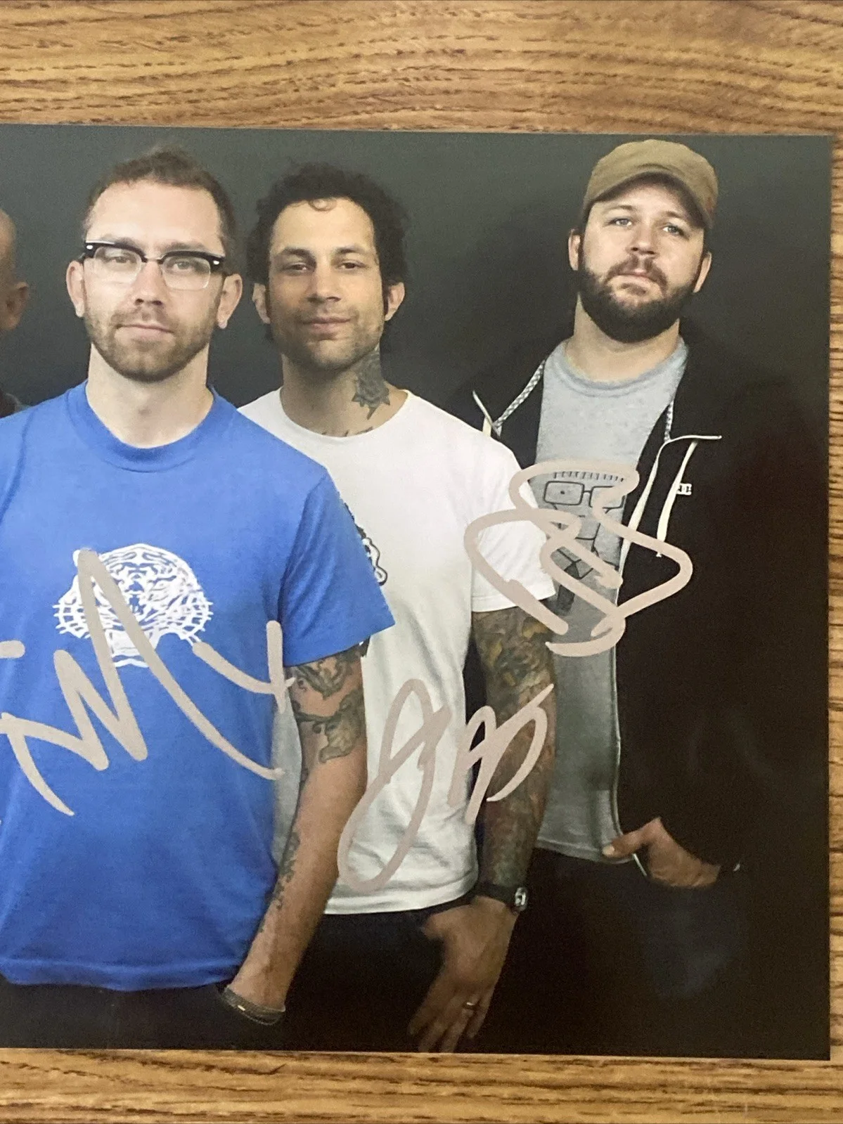 Rise Against Band Autographed 8x10 Photo Tim Mcilrath +3, изображение 3