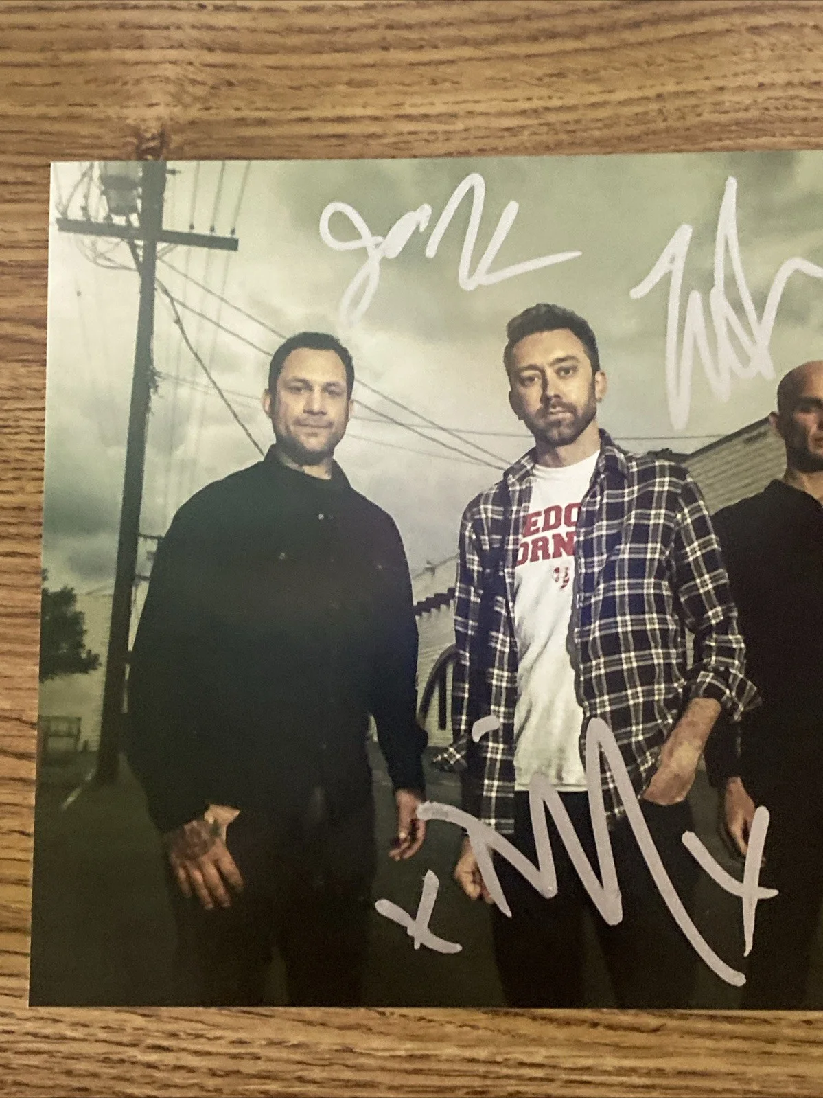 Rise Against Band Autographed 8x10 Photo Tim Mcilrath +3, изображение 2