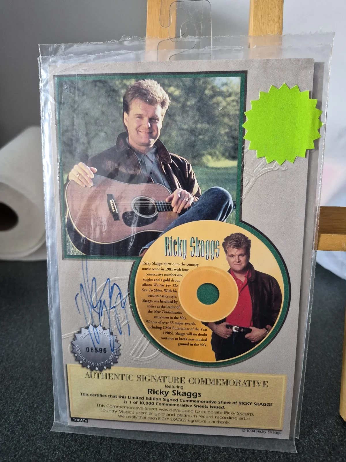 Lot Of 3 Ricky Skaggs Autographed Signed Photos, изображение 2