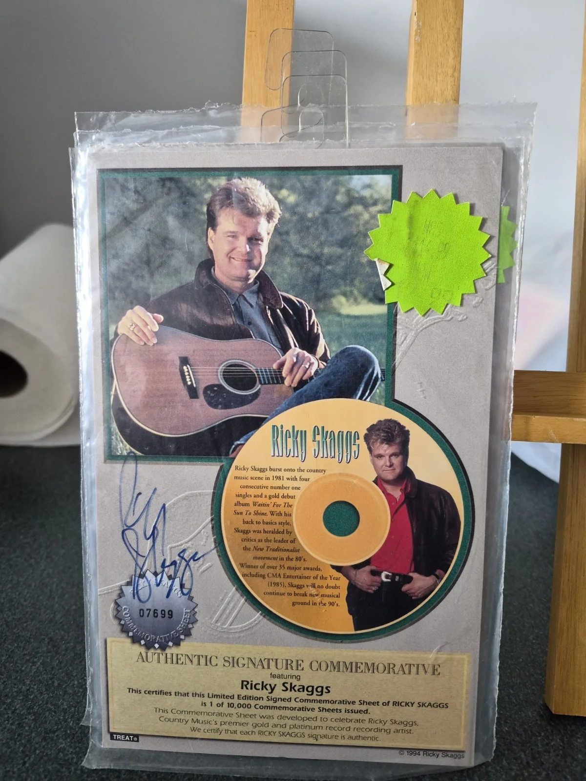 Lot Of 3 Ricky Skaggs Autographed Signed Photos, изображение 4