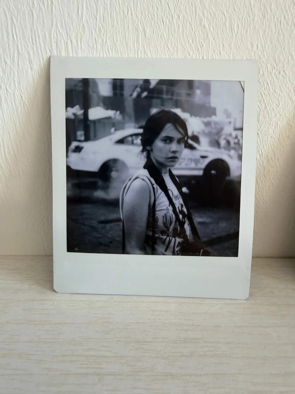 Cailee Spaeny A24 Civil War Jessie Cullen Fuji Instax Mini Black White B&W Print, image 2