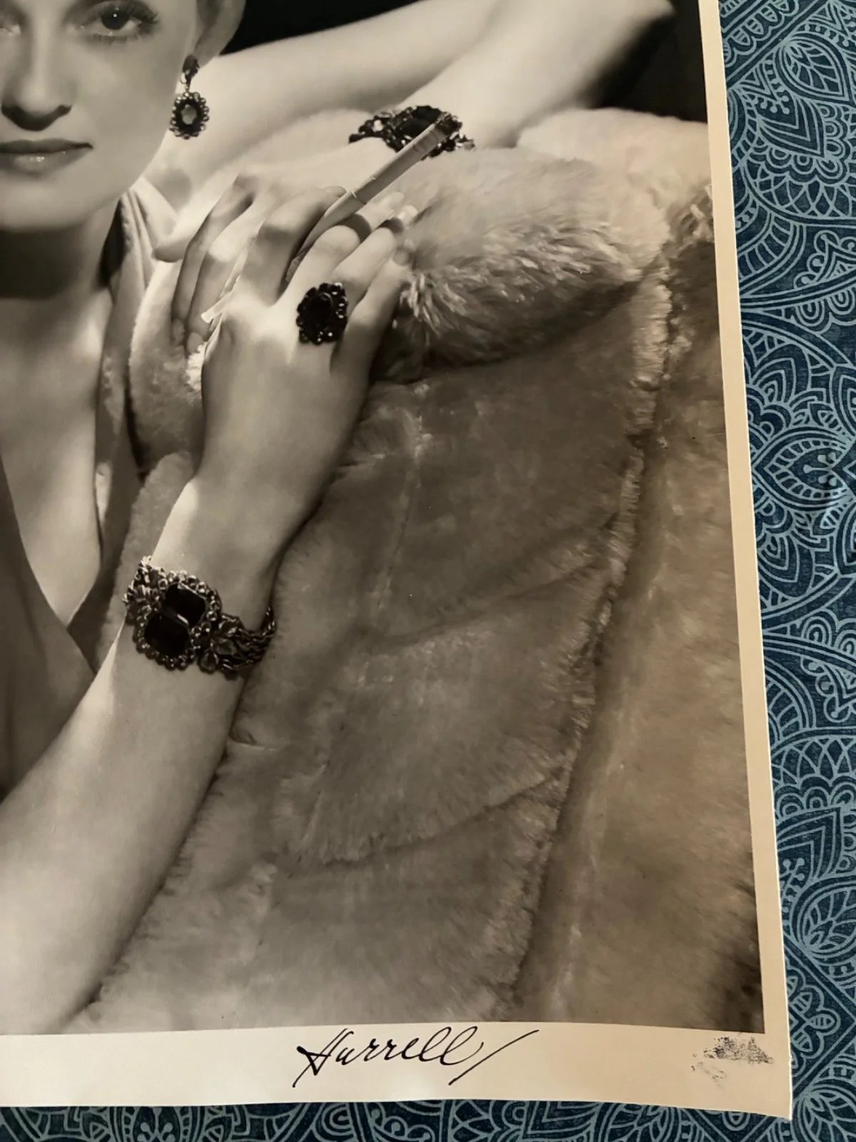 Bette Davis Signed George Hurrell 16x20 Photo Ltd Edition 99/250 Silver Gelatin, image 3