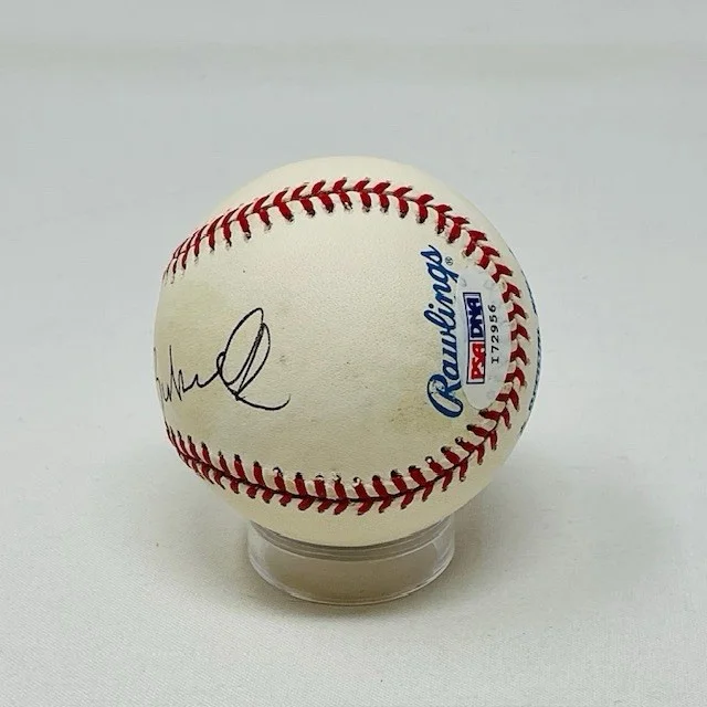 Nolan Bushnell Autographed Atari & Chuck E. Cheese Chain Creator Baseball PSA, image 3